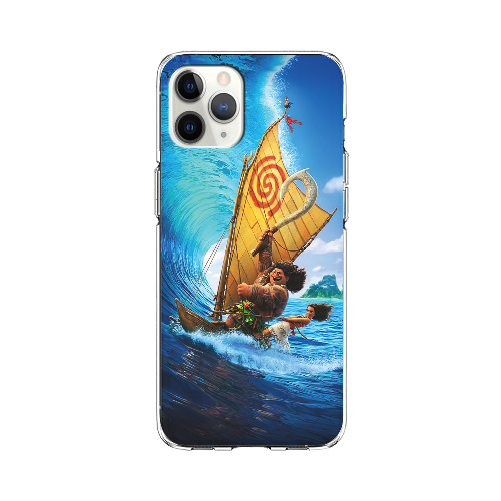 Moana Sailing on The Sea iPhone 11 Pro Max Case-Phone Case-Clear Soft Case-Altracase