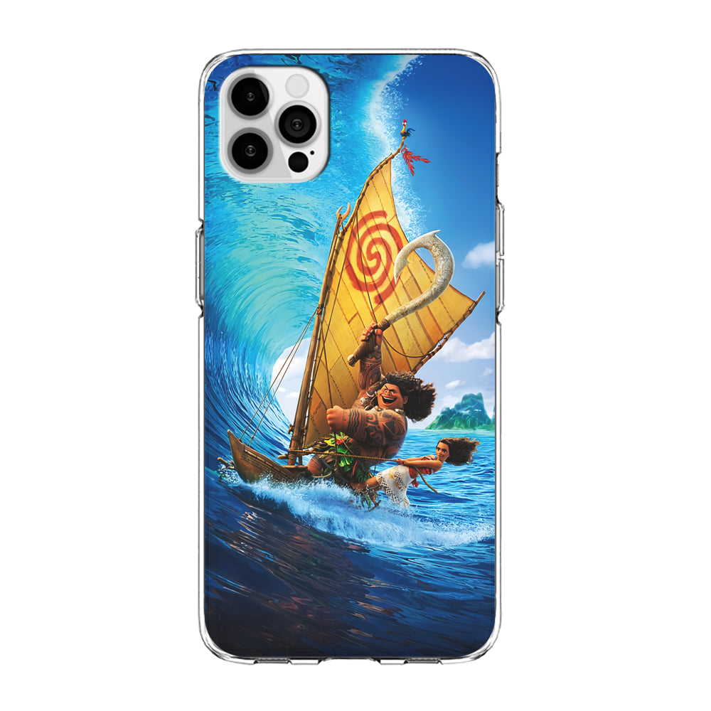 Moana Sailing on The Sea iPhone 15 Pro Case-Phone Case-Clear Soft Case-Altracase