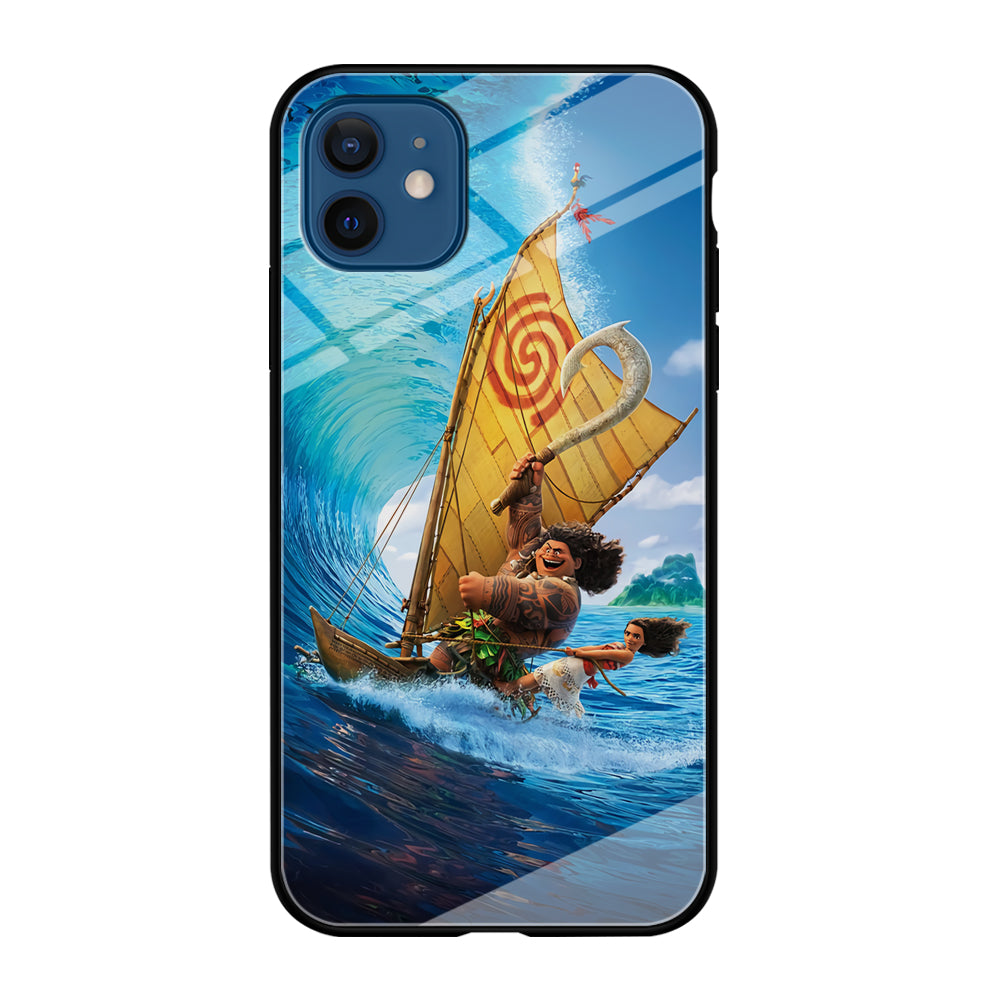 Moana Sailing on The Sea iPhone 12 Case-Phone Case-Tempered Glass Case-Altracase