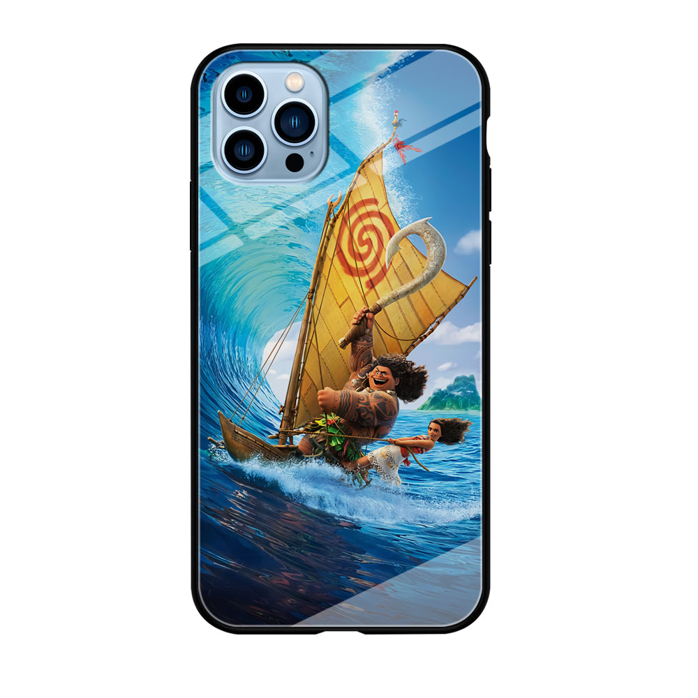 Moana Sailing on The Sea iPhone 12 Pro Max Case-Phone Case-Tempered Glass Case-Altracase
