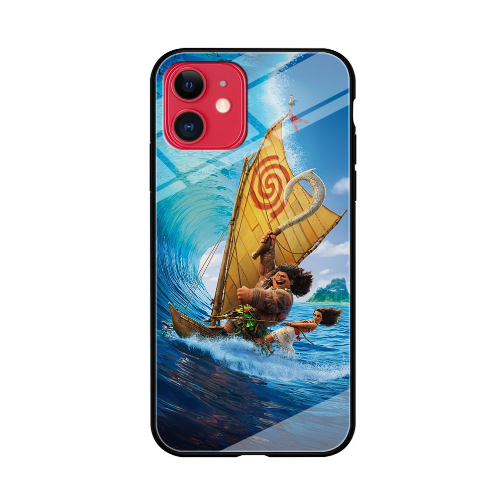 Moana Sailing on The Sea iPhone 11 Case-Phone Case-Tempered Glass Case-Altracase