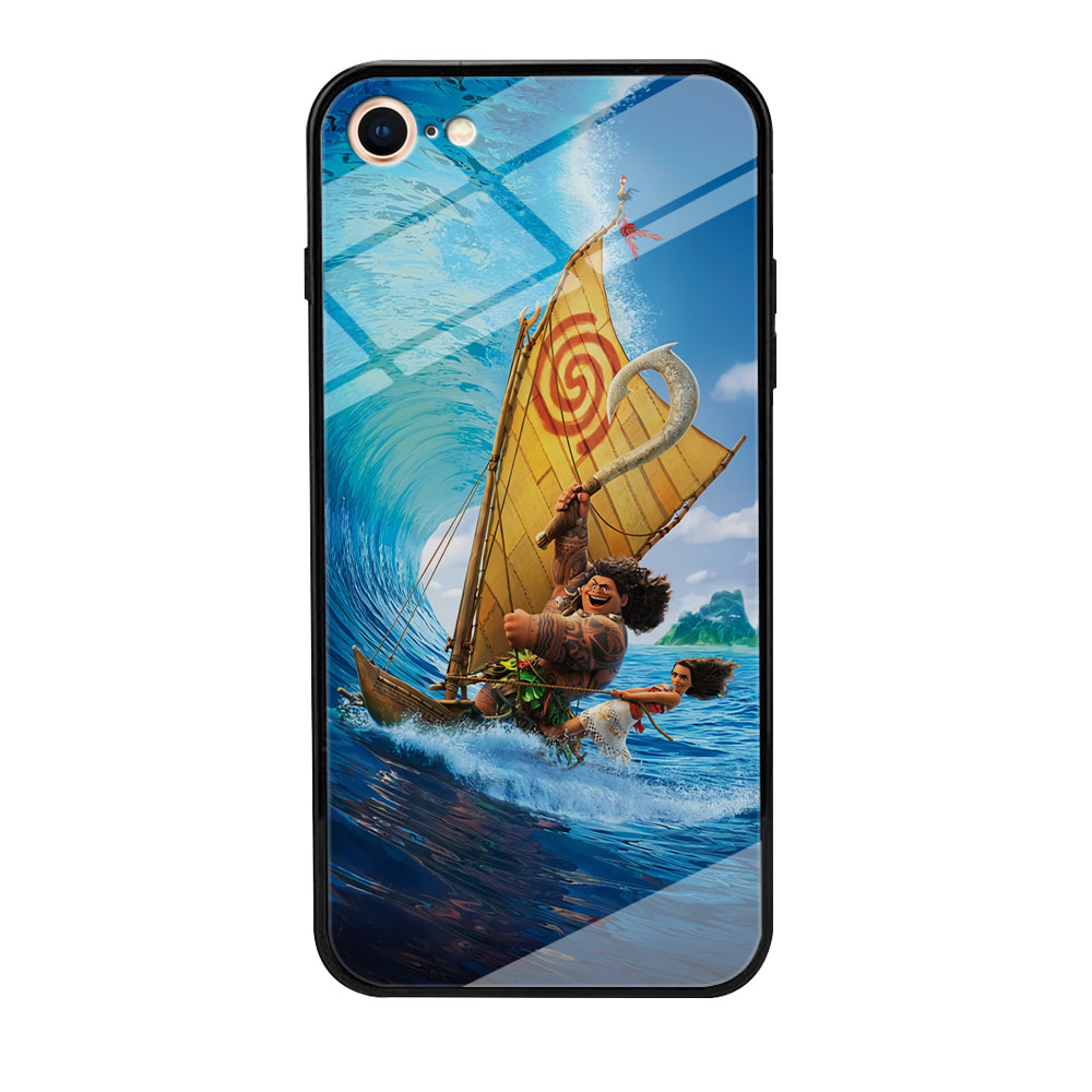 Moana Sailing on The Sea iPhone 7 Case-Phone Case-Tempered Glass Case-Altracase