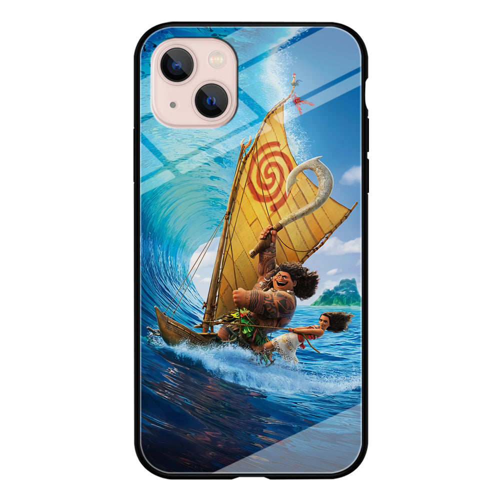 Moana Sailing on The Sea iPhone 13 Mini Case-Phone Case-Tempered Glass Case-Altracase