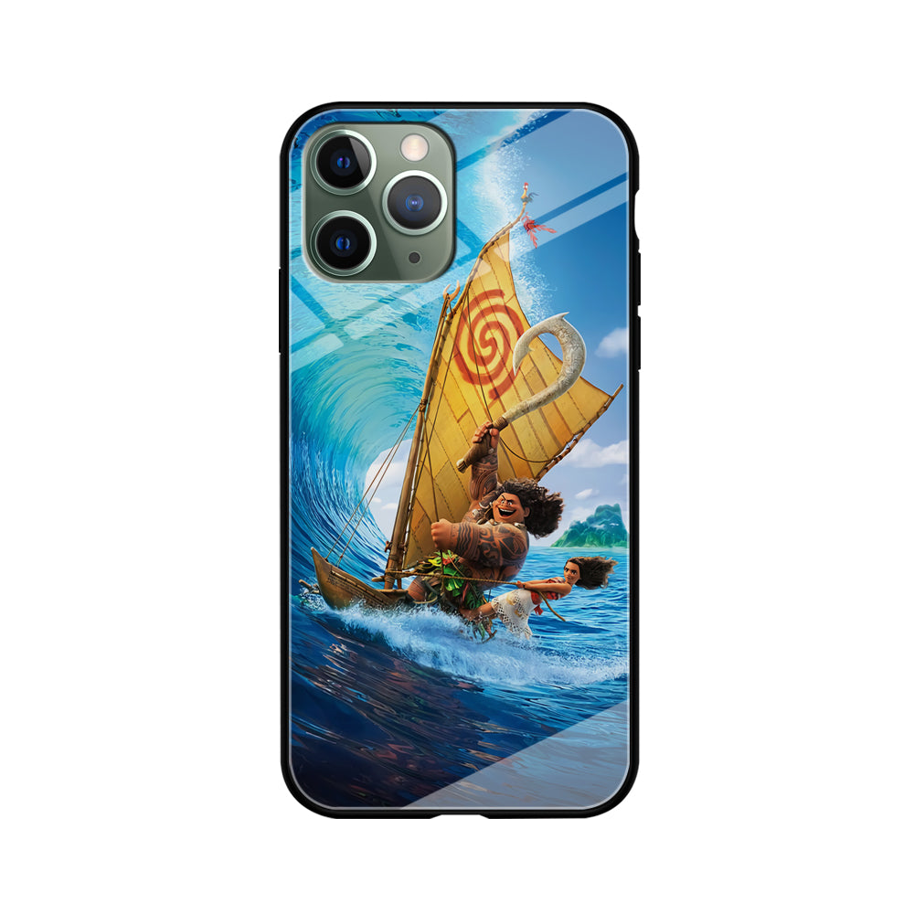 Moana Sailing on The Sea iPhone 11 Pro Max Case-Phone Case-Tempered Glass Case-Altracase