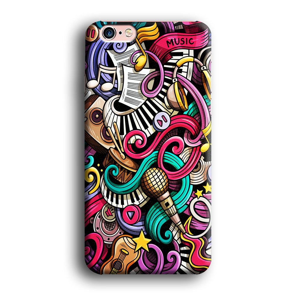 Music Doodle Art iPhone 6 Plus | 6s Plus Case-Phone Case-3D Case-Altracase