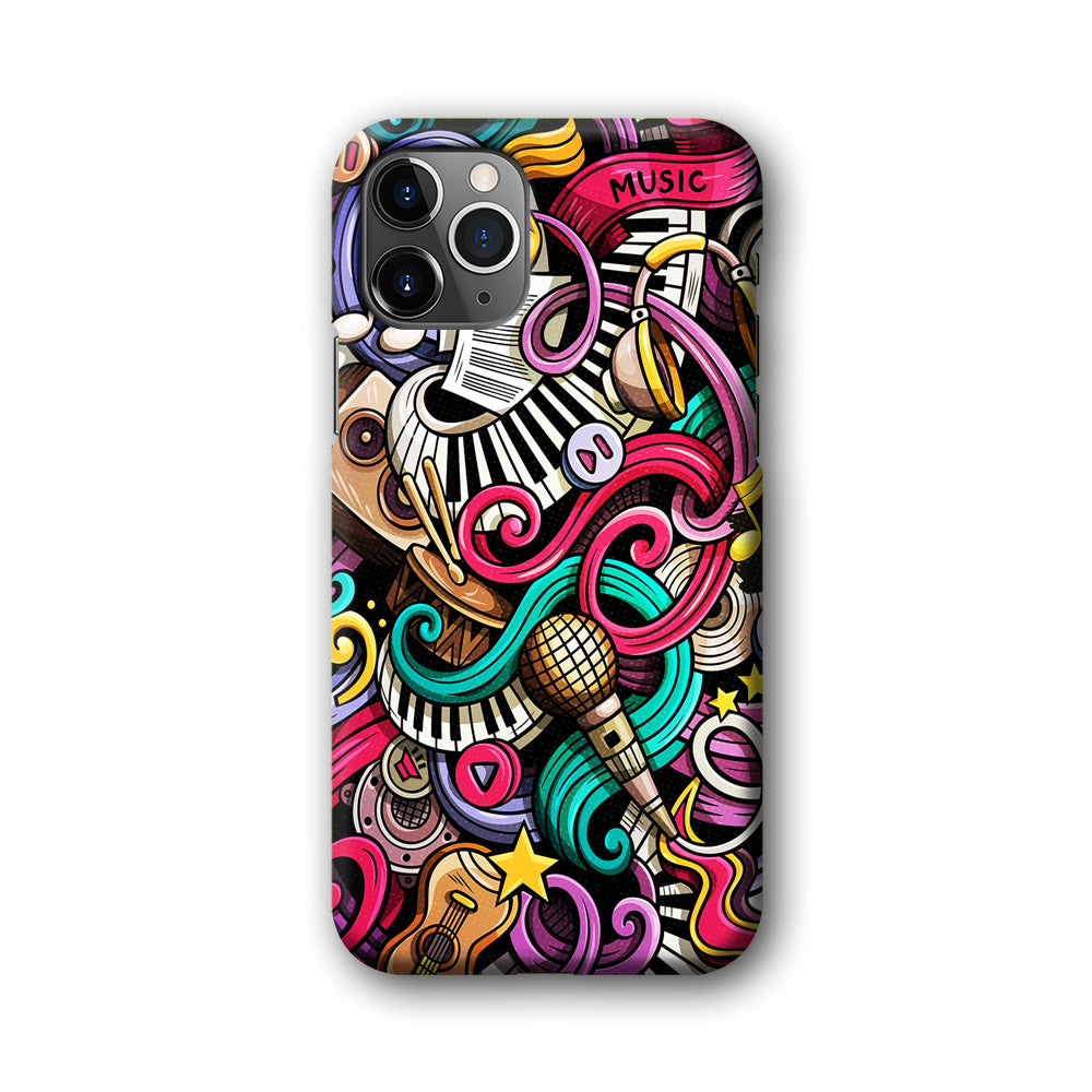 Music Doodle Art iPhone 11 Pro Max Case-Phone Case-3D Case-Altracase
