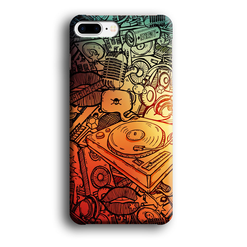 Music Graffiti Art iPhone 8 Plus Case-Phone Case-3D Case-Altracase
