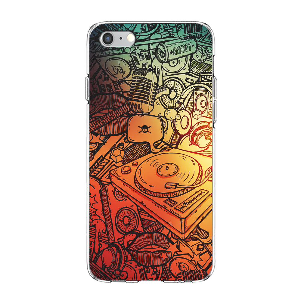 Music Graffiti Art iPhone 6 Plus | 6s Plus Case-Phone Case-Clear Soft Case-Altracase