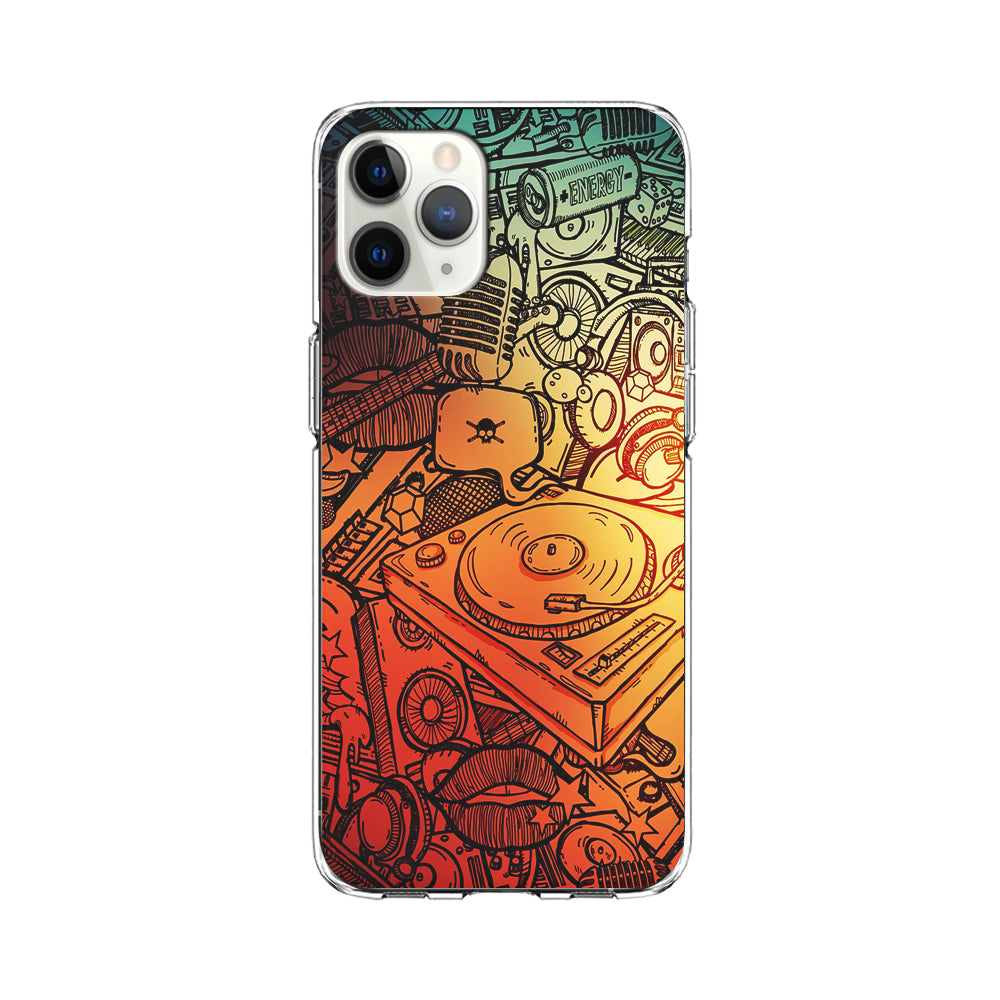 Music Graffiti Art iPhone 11 Pro Max Case-Phone Case-Clear Soft Case-Altracase