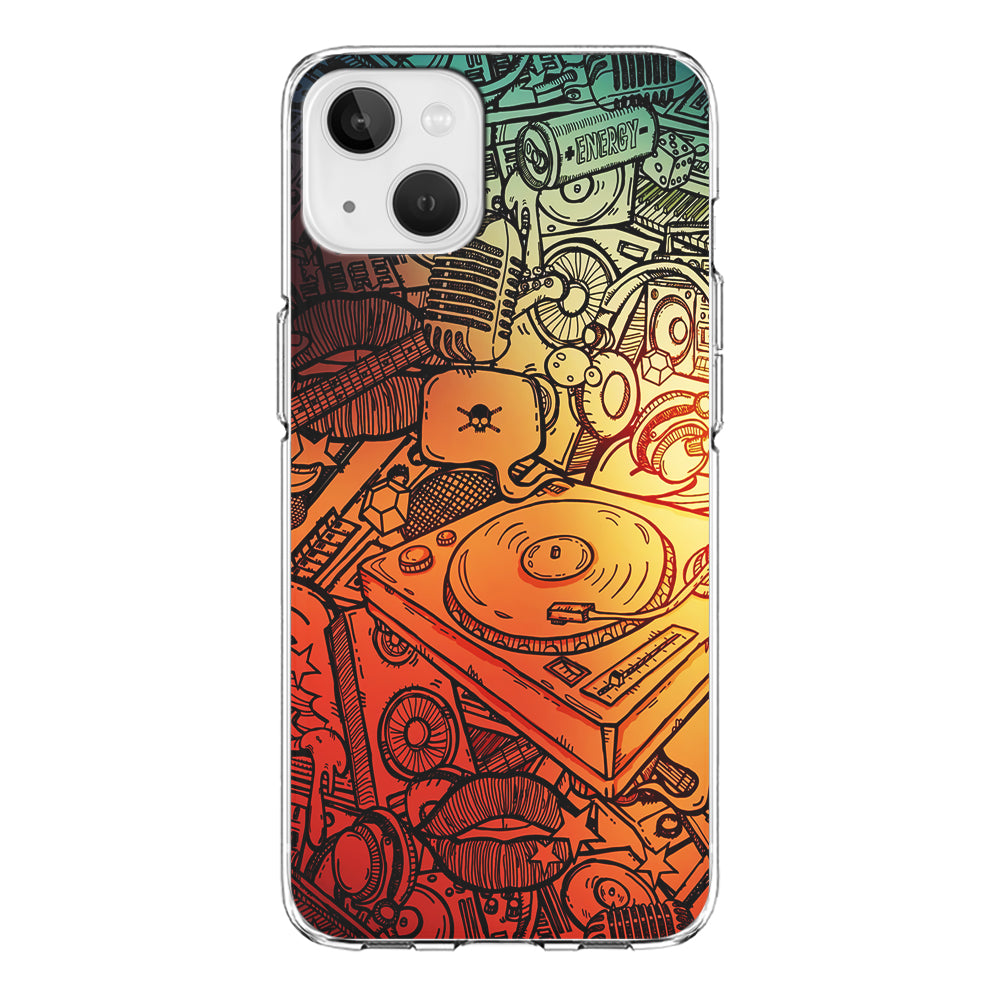 Music Graffiti Art iPhone 13 Mini Case-Phone Case-Clear Soft Case-Altracase