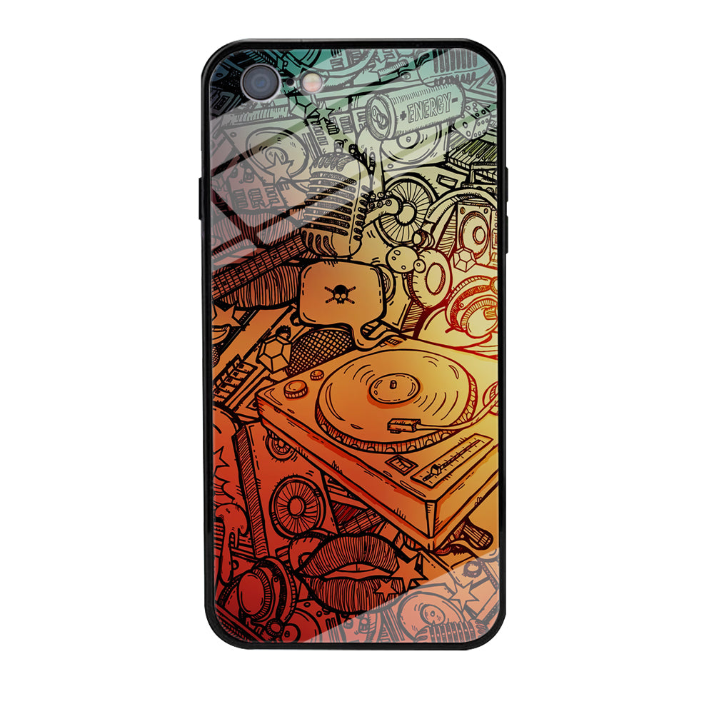 Music Graffiti Art iPhone 6 Plus | 6s Plus Case-Phone Case-Tempered Glass Case-Altracase