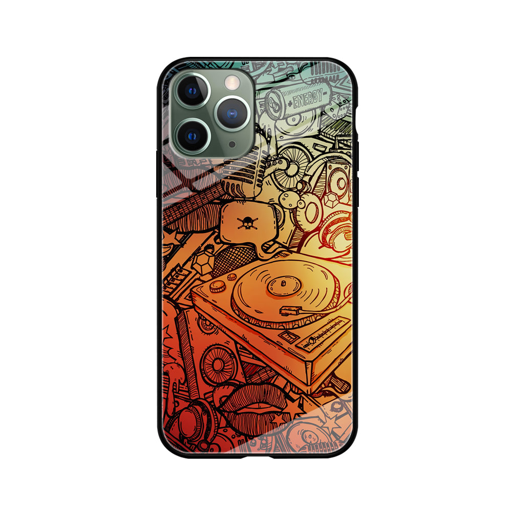 Music Graffiti Art iPhone 11 Pro Max Case-Phone Case-Tempered Glass Case-Altracase