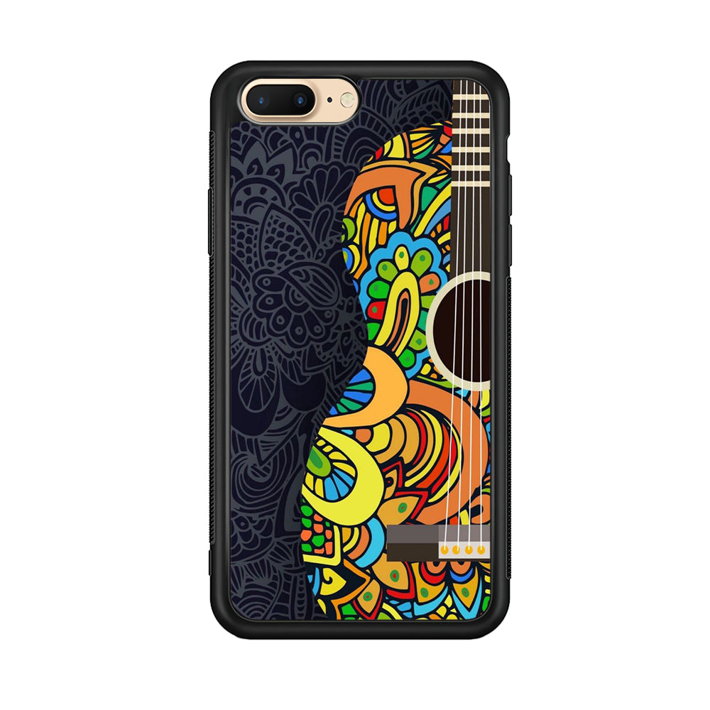 Music Guitar Art 001 iPhone 8 Plus Case-Phone Case-Rubber Black (2D Case)-Altracase