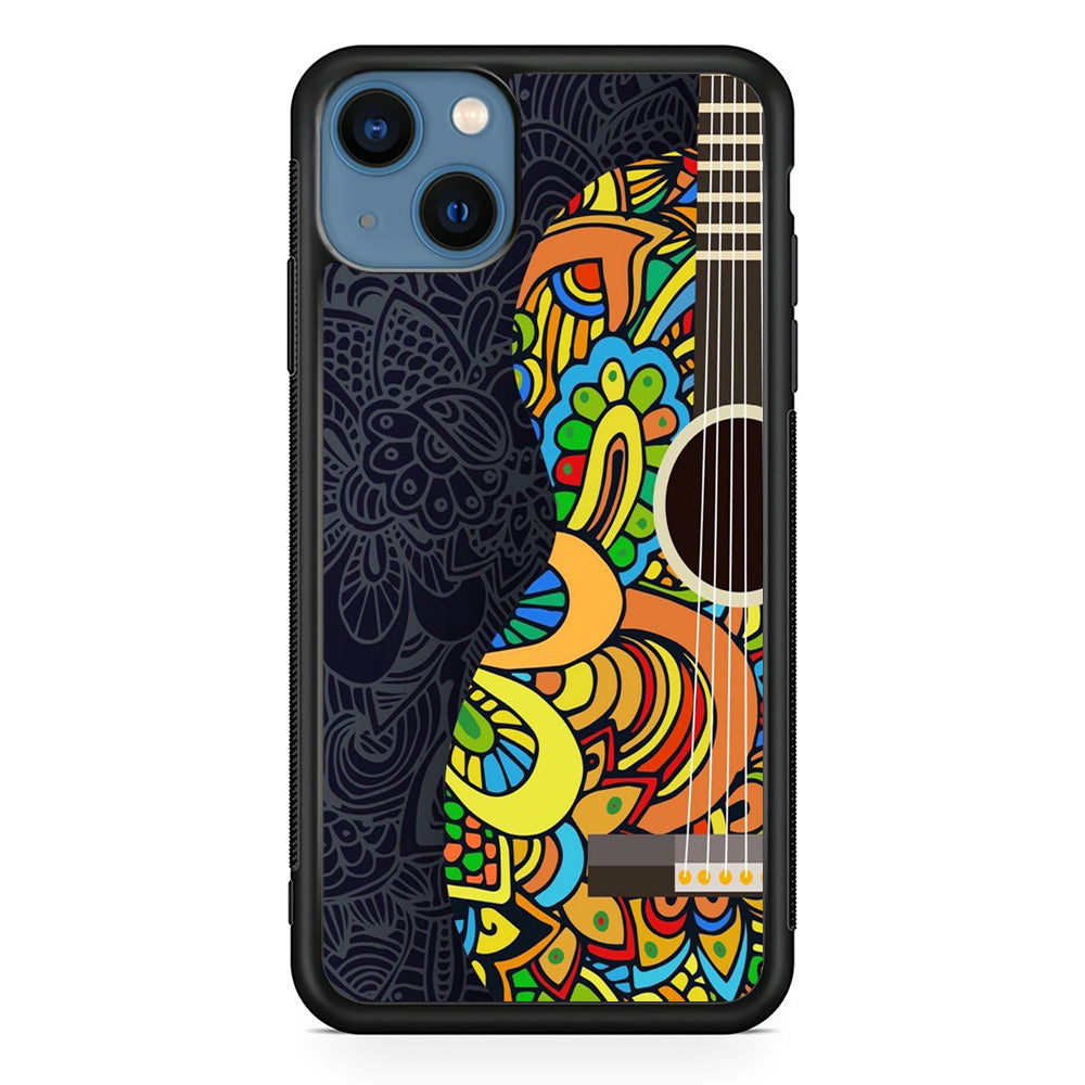 Music Guitar Art 001 iPhone 13 Mini Case-Phone Case-Rubber Black (2D Case)-Altracase
