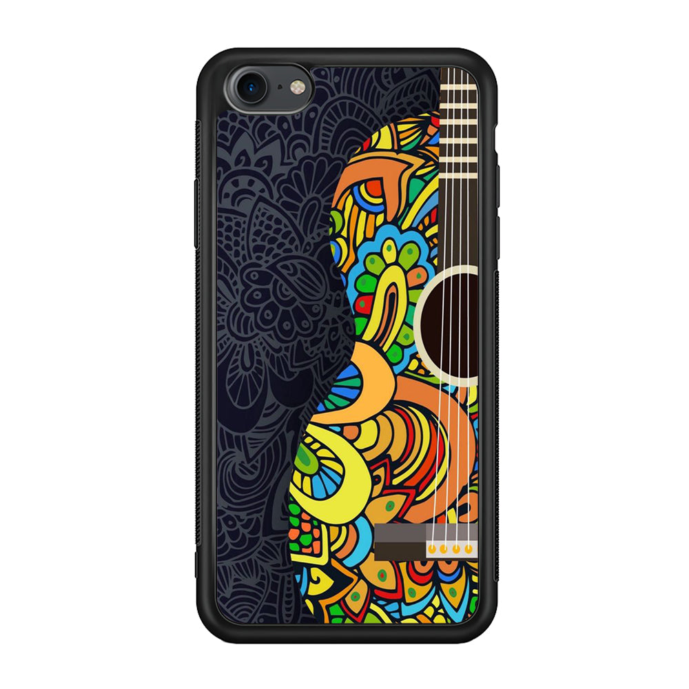 Music Guitar Art 001 iPhone 7 Case-Phone Case-Rubber Black (2D Case)-Altracase