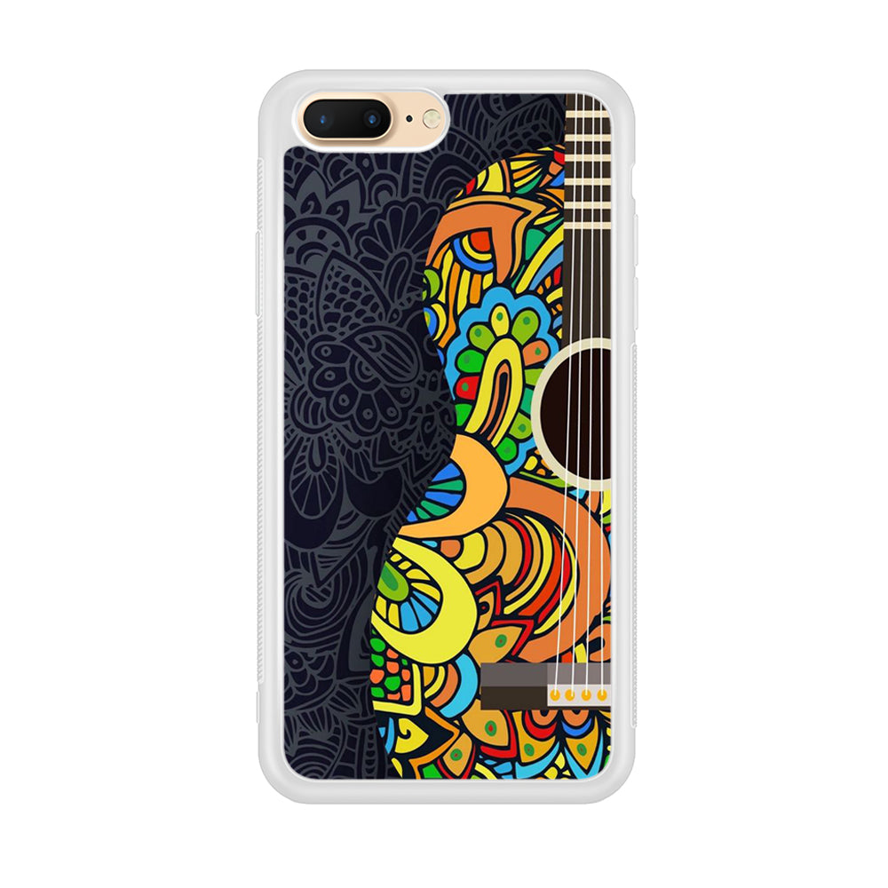 Music Guitar Art 001 iPhone 8 Plus Case-Phone Case-Rubber White (2D Case)-Altracase