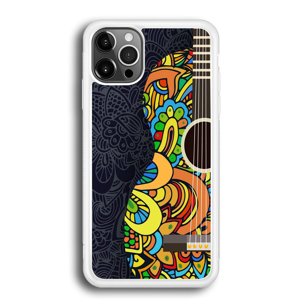 Music Guitar Art 001 iPhone 12 Pro Max Case-Phone Case-Rubber White (2D Case)-Altracase
