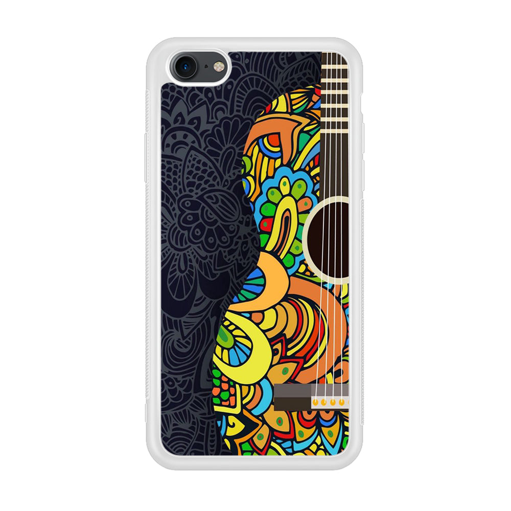 Music Guitar Art 001 iPhone 7 Case-Phone Case-Rubber White (2D Case)-Altracase