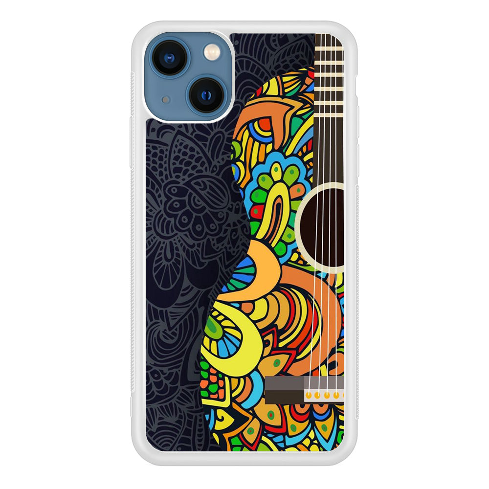 Music Guitar Art 001 iPhone 13 Mini Case-Phone Case-Rubber White (2D Case)-Altracase