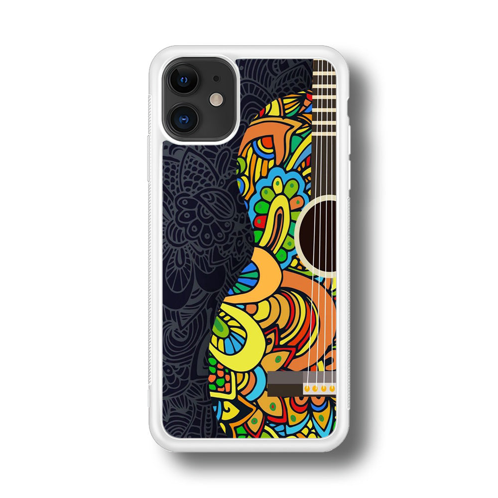 Music Guitar Art 001 iPhone 11 Case-Phone Case-Rubber White (2D Case)-Altracase