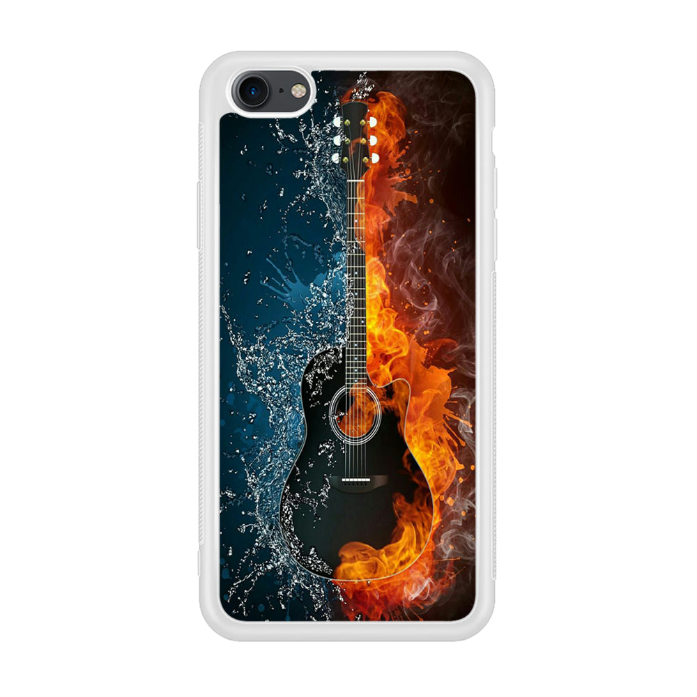 Music Guitar Art 002 iPhone 7 Case-Phone Case-Rubber White (2D Case)-Altracase