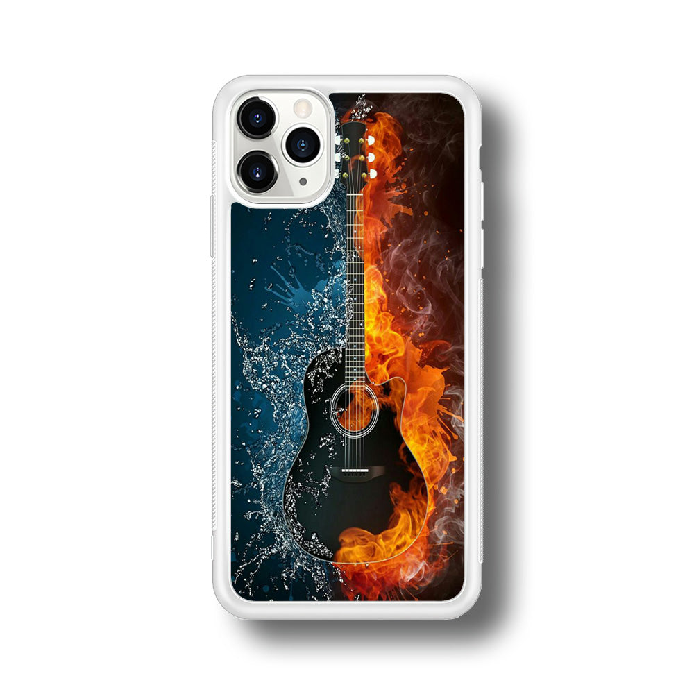 Music Guitar Art 002 iPhone 11 Pro Max Case-Phone Case-Rubber White (2D Case)-Altracase