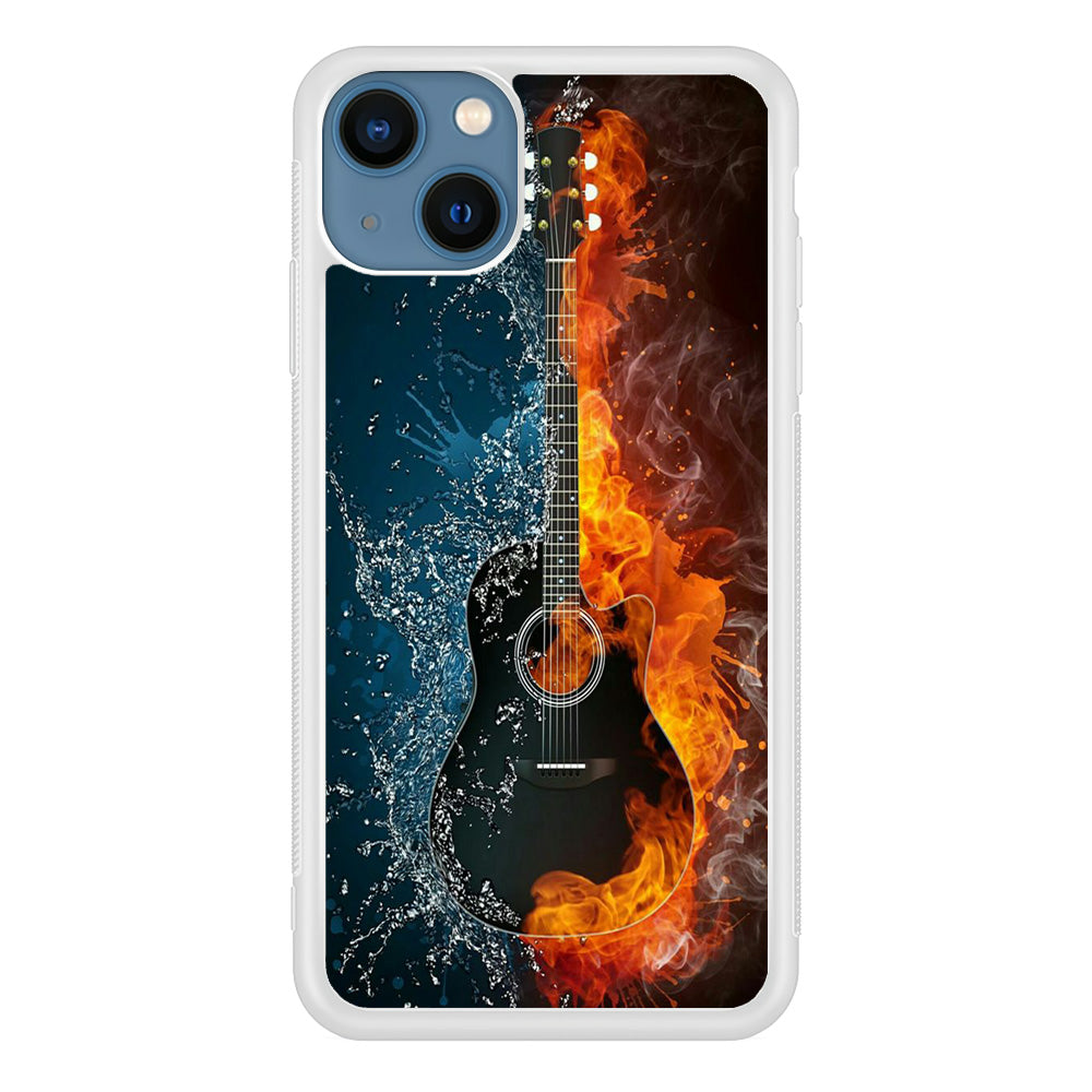 Music Guitar Art 002 iPhone 13 Mini Case-Phone Case-Rubber White (2D Case)-Altracase