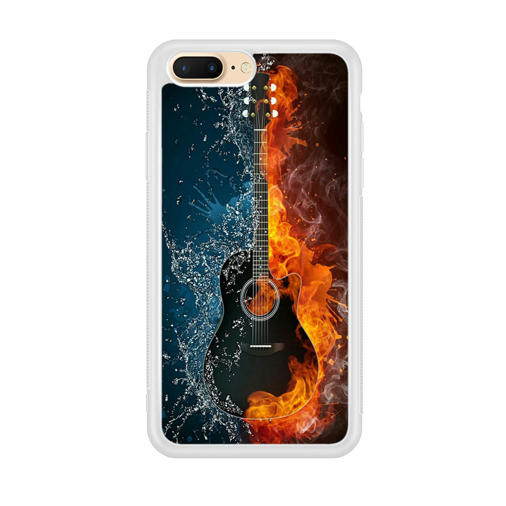 Music Guitar Art 002 iPhone 8 Plus Case-Phone Case-Rubber White (2D Case)-Altracase