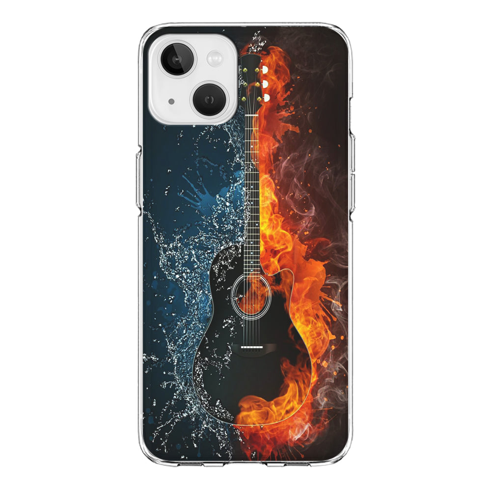 Music Guitar Art 002 iPhone 13 Mini Case-Phone Case-Clear Soft Case-Altracase