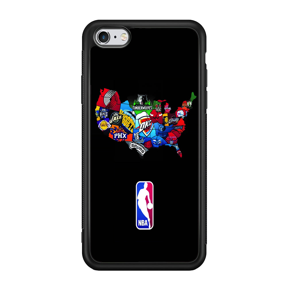 NBA Basketball iPhone 6 | 6s Case-Phone Case-Rubber Black (2D Case)-Altracase