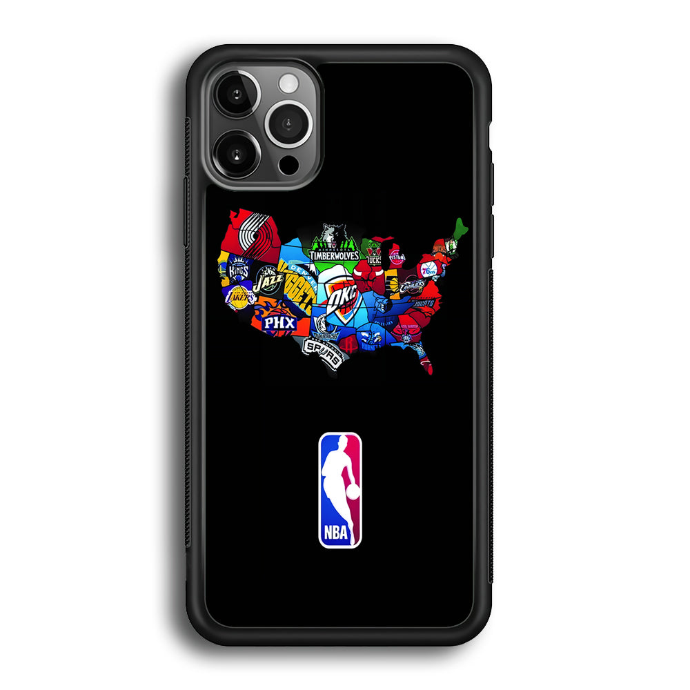 NBA Basketball iPhone 12 Pro Max Case-Phone Case-Rubber Black (2D Case)-Altracase