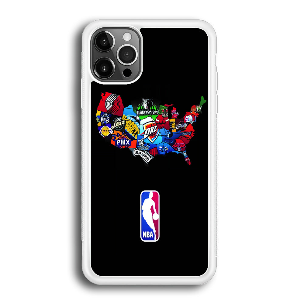 NBA Basketball iPhone 12 Pro Max Case-Phone Case-Rubber White (2D Case)-Altracase