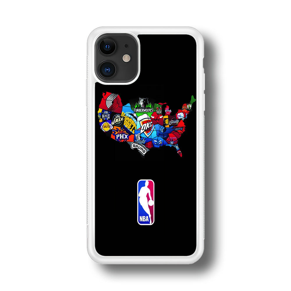 NBA Basketball iPhone 11 Case-Phone Case-Rubber White (2D Case)-Altracase