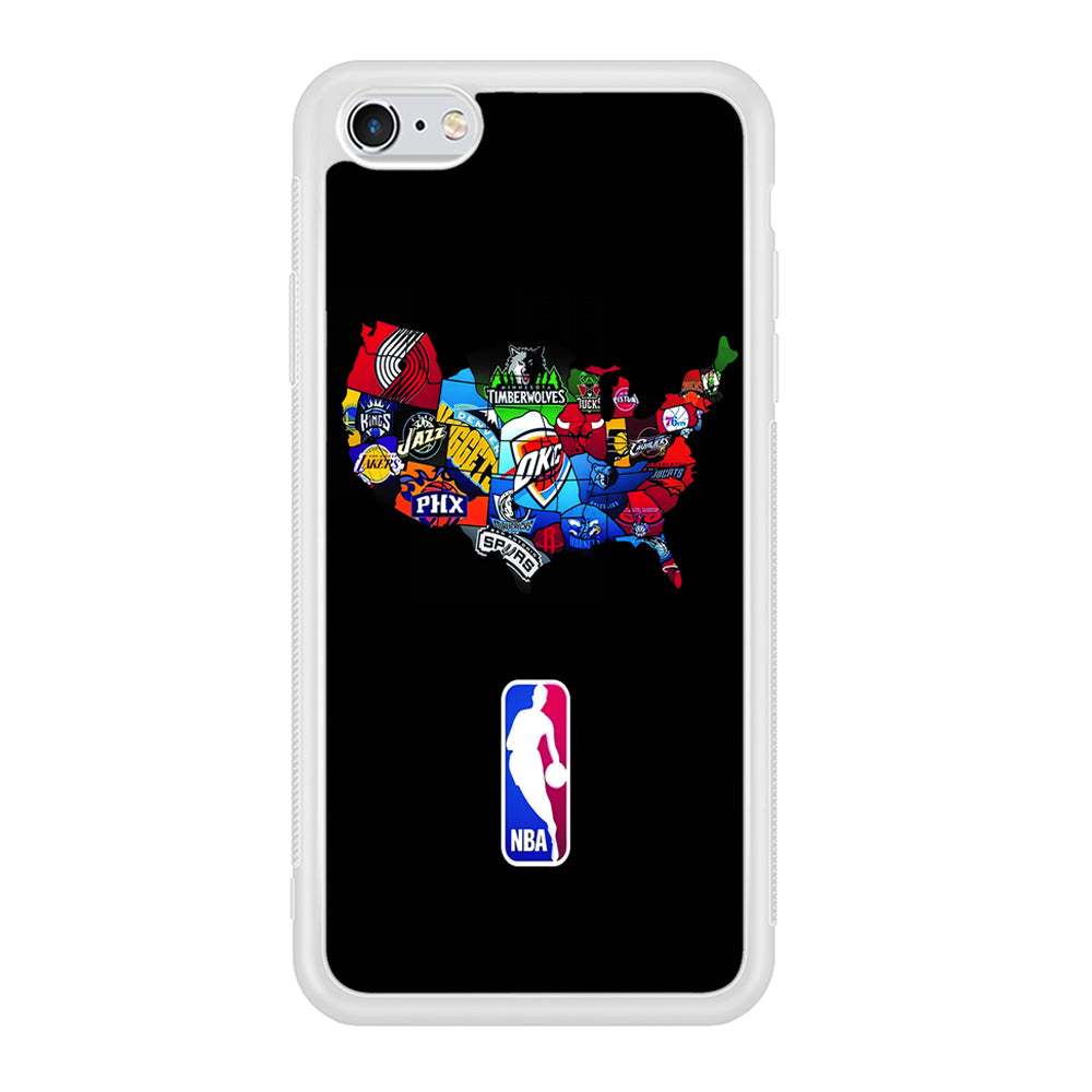 NBA Basketball iPhone 6 | 6s Case-Phone Case-Rubber White (2D Case)-Altracase