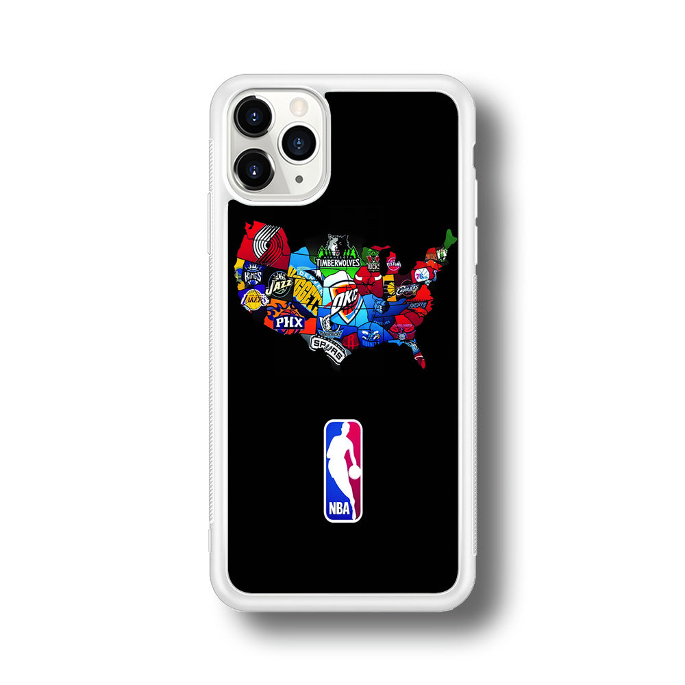 NBA Basketball iPhone 11 Pro Max Case-Phone Case-Rubber White (2D Case)-Altracase