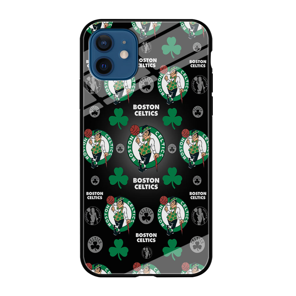 NBA Boston Celtic Basketball 001 iPhone 12 Case-Phone Case-Tempered Glass Case-Altracase