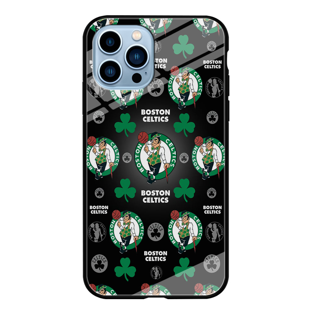 NBA Boston Celtic Basketball 001 iPhone 13 Pro Case-Phone Case-Tempered Glass Case-Altracase