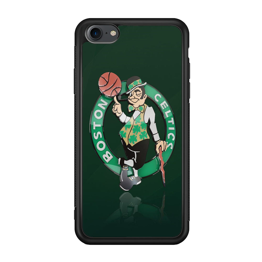 NBA Boston Celtic Basketball 002 iPhone 7 Case-Phone Case-Rubber Black (2D Case)-Altracase
