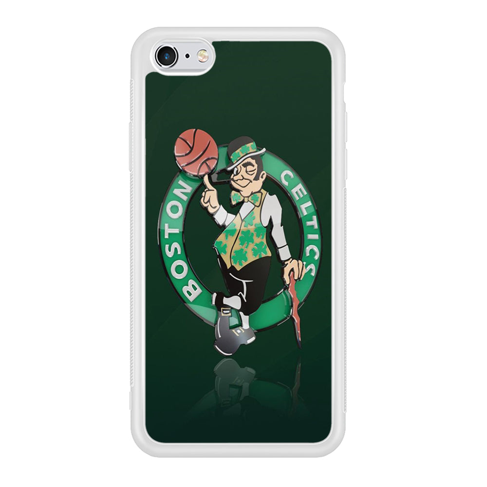 NBA Boston Celtic Basketball 002 iPhone 6 | 6s Case-Phone Case-Rubber White (2D Case)-Altracase