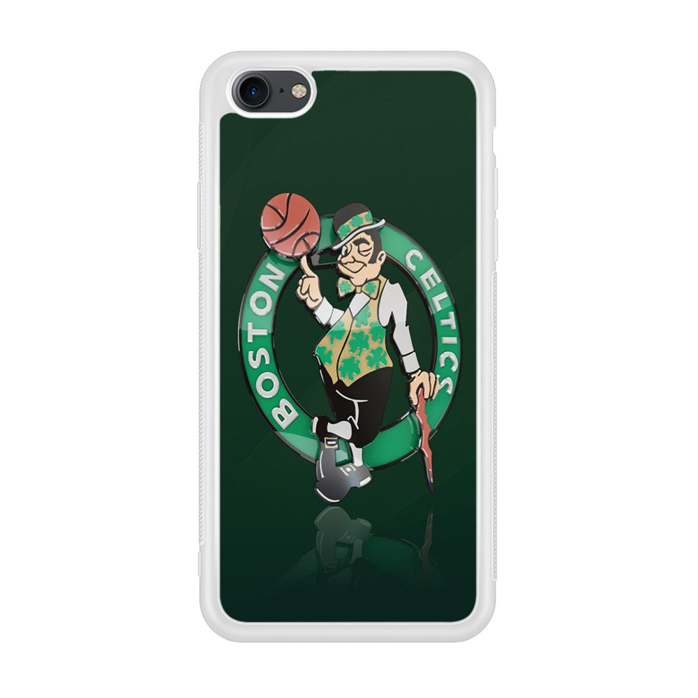 NBA Boston Celtic Basketball 002 iPhone 7 Case-Phone Case-Rubber White (2D Case)-Altracase