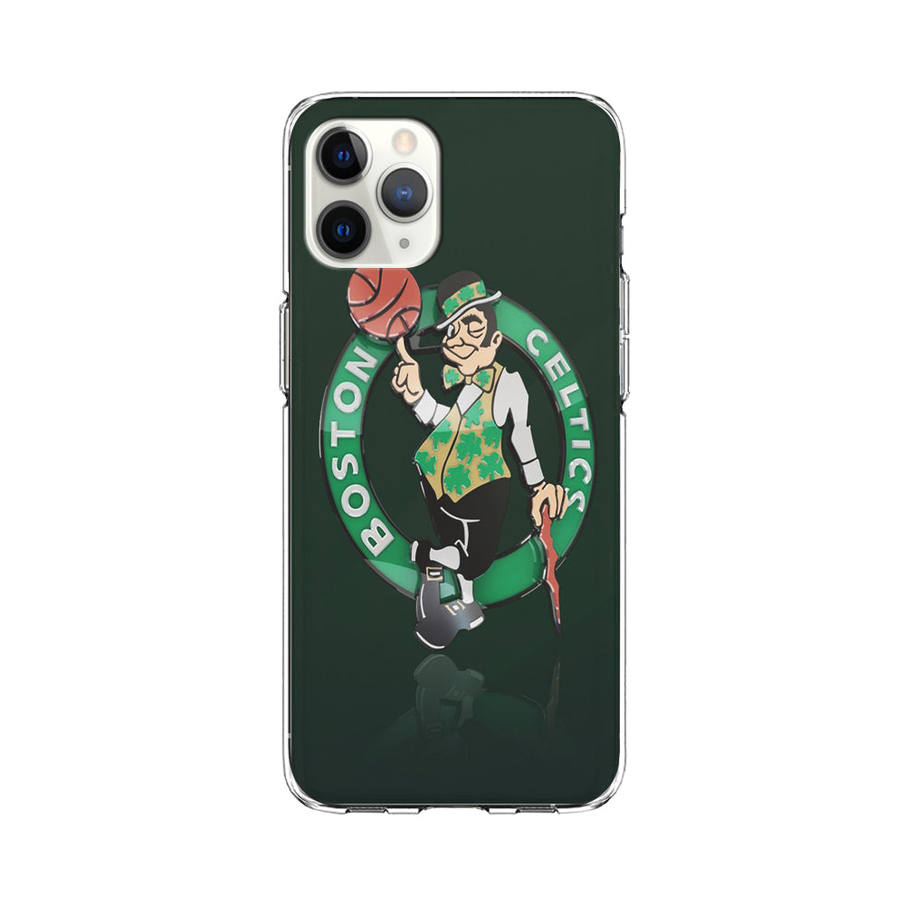 NBA Boston Celtic Basketball 002 iPhone 11 Pro Max Case-Phone Case-Clear Soft Case-Altracase
