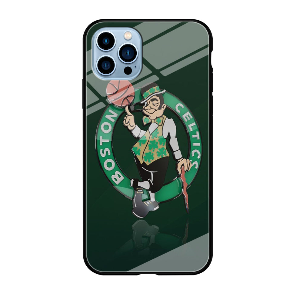 NBA Boston Celtic Basketball 002 iPhone 12 Pro Max Case-Phone Case-Tempered Glass Case-Altracase