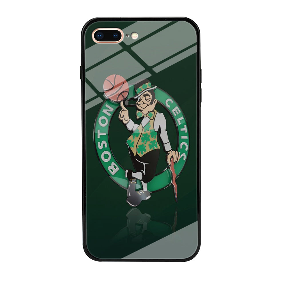 NBA Boston Celtic Basketball 002 iPhone 8 Plus Case-Phone Case-Tempered Glass Case-Altracase