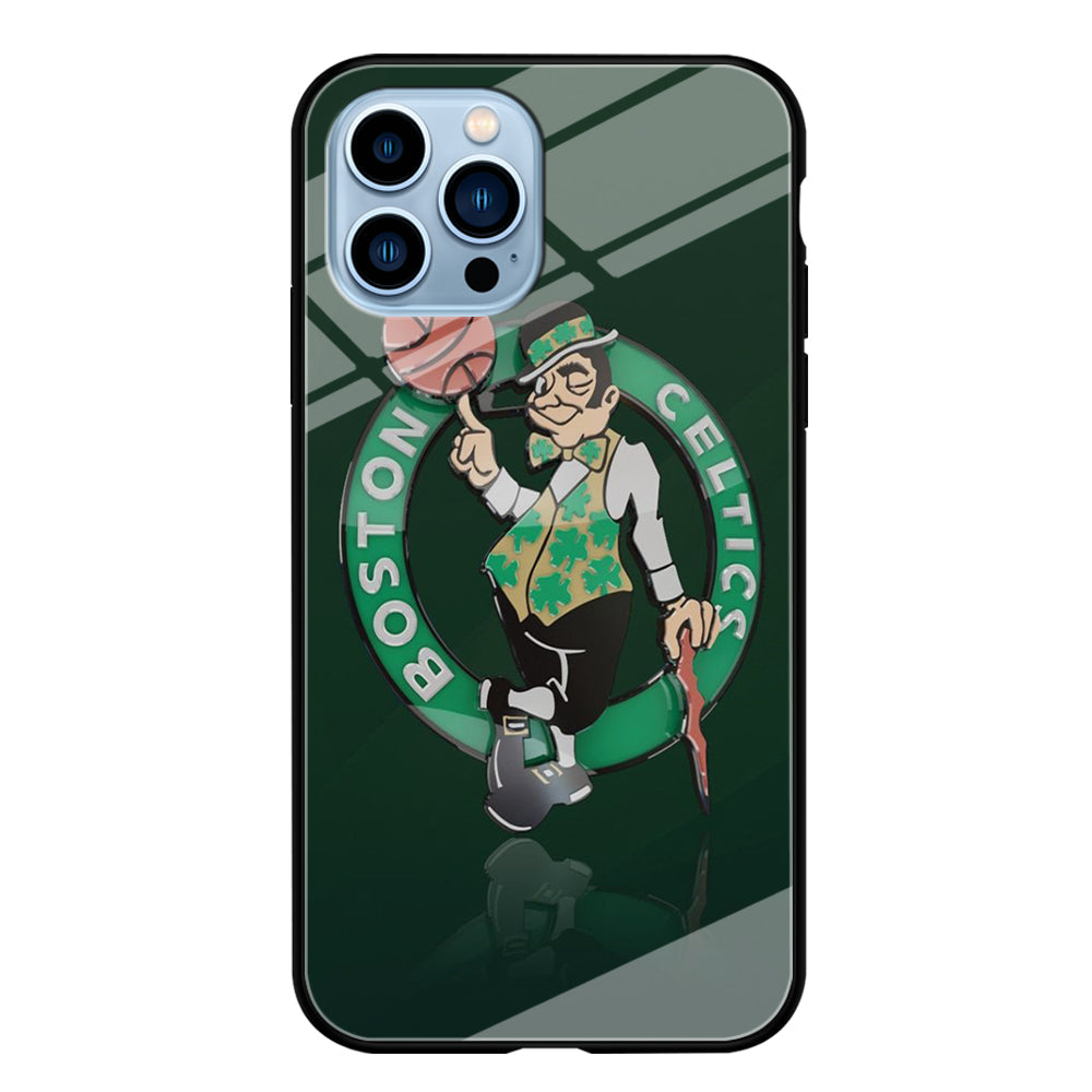 NBA Boston Celtic Basketball 002 iPhone 13 Pro Case-Phone Case-Tempered Glass Case-Altracase