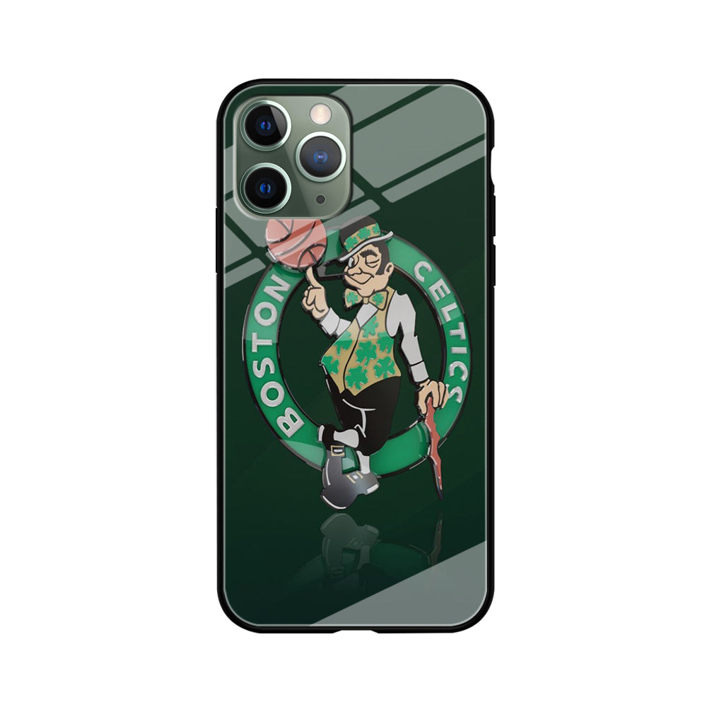 NBA Boston Celtic Basketball 002 iPhone 11 Pro Max Case-Phone Case-Tempered Glass Case-Altracase