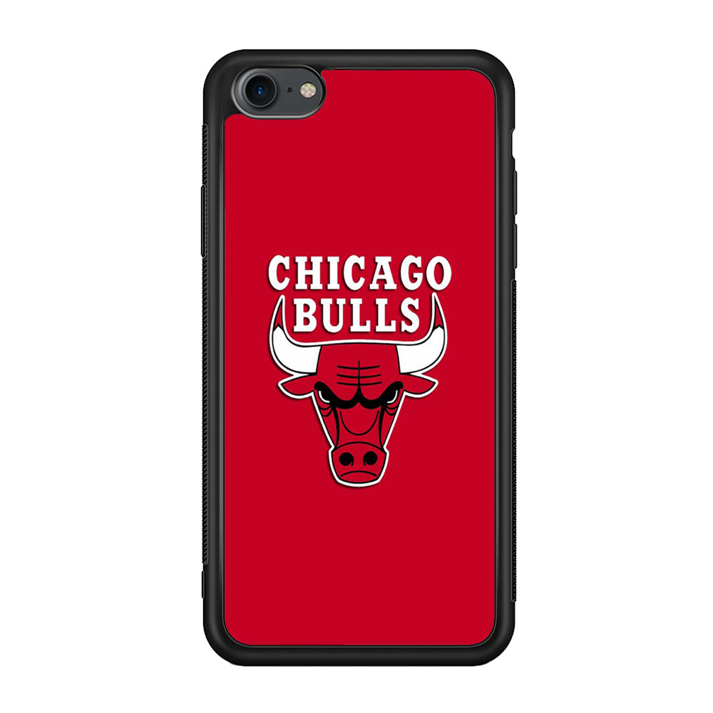 NBA Chicago Bulls Basketball 001 iPhone 7 Case-Phone Case-Rubber Black (2D Case)-Altracase