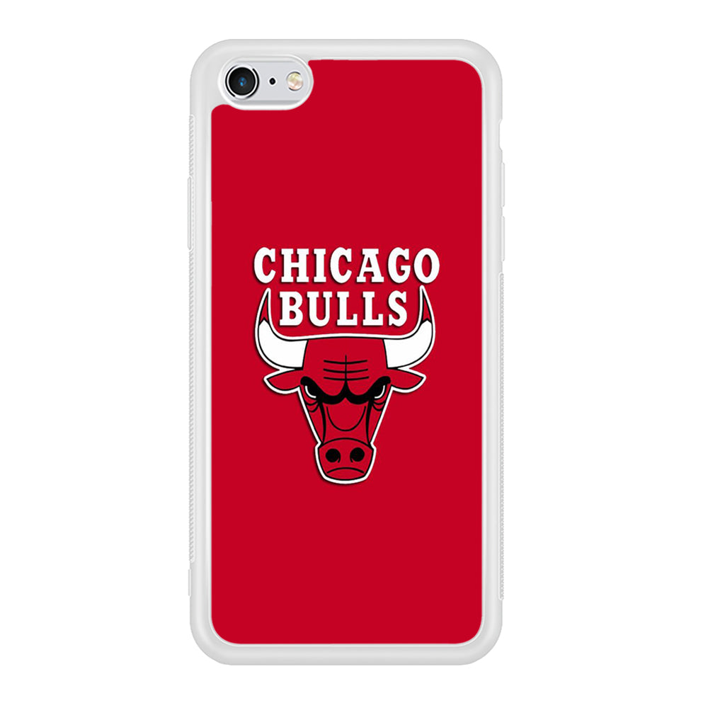 NBA Chicago Bulls Basketball 001 iPhone 6 | 6s Case-Phone Case-Rubber White (2D Case)-Altracase