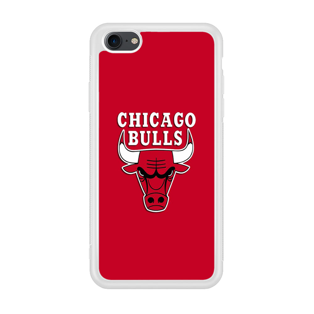 NBA Chicago Bulls Basketball 001 iPhone 7 Case-Phone Case-Rubber White (2D Case)-Altracase