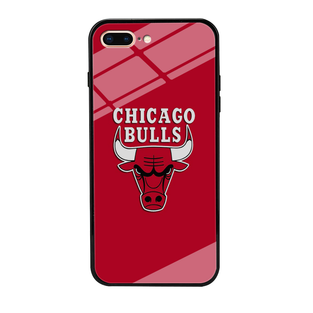 NBA Chicago Bulls Basketball 001 iPhone 8 Plus Case-Phone Case-Tempered Glass Case-Altracase