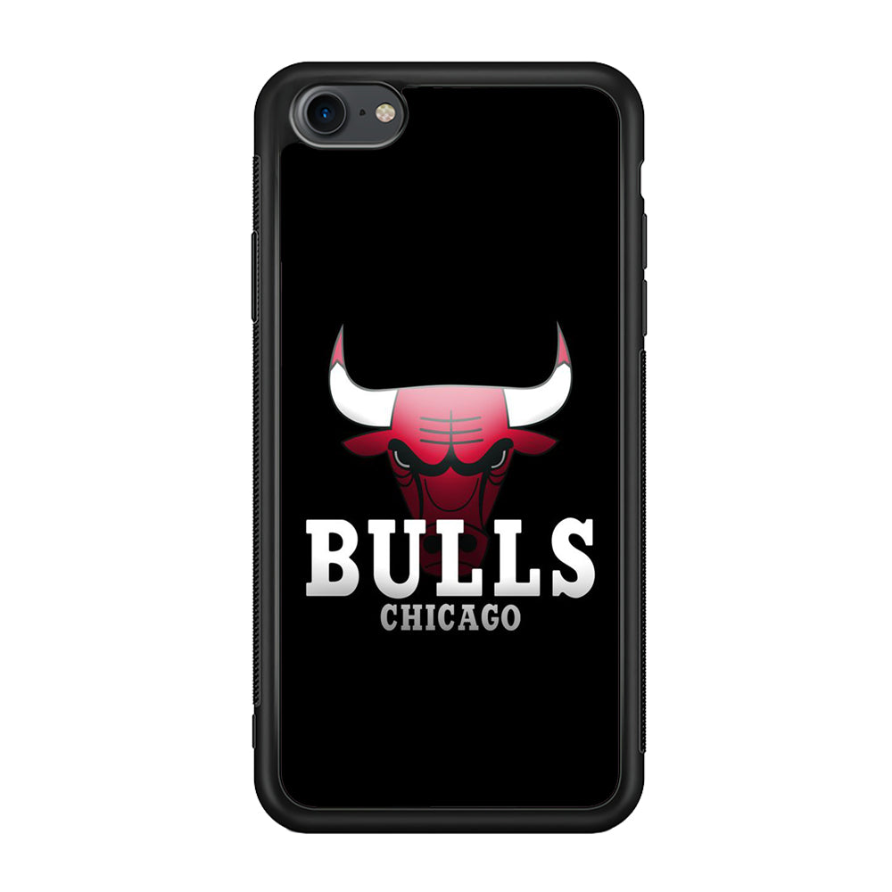 NBA Chicago Bulls Basketball 002 iPhone 7 Case-Phone Case-Rubber Black (2D Case)-Altracase